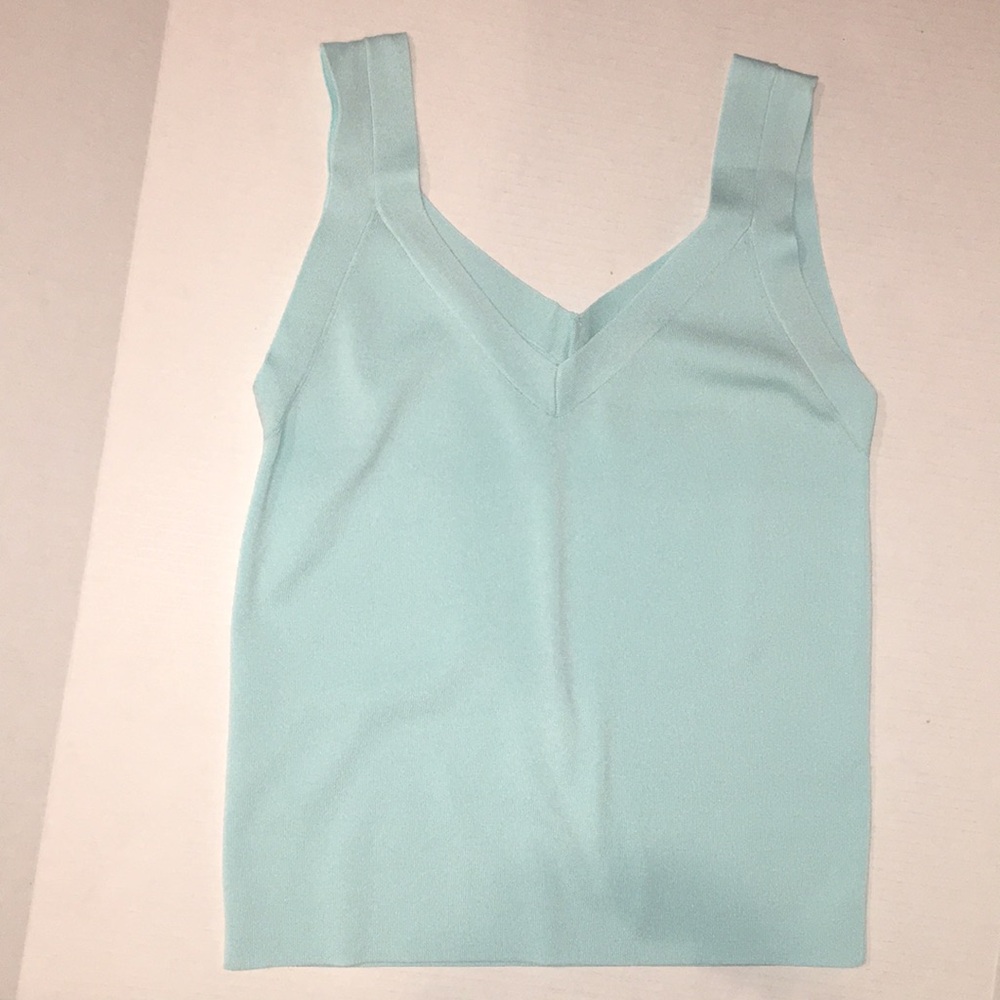 Ann Taylor Light Blue Knit Sweater Tank – Size M
